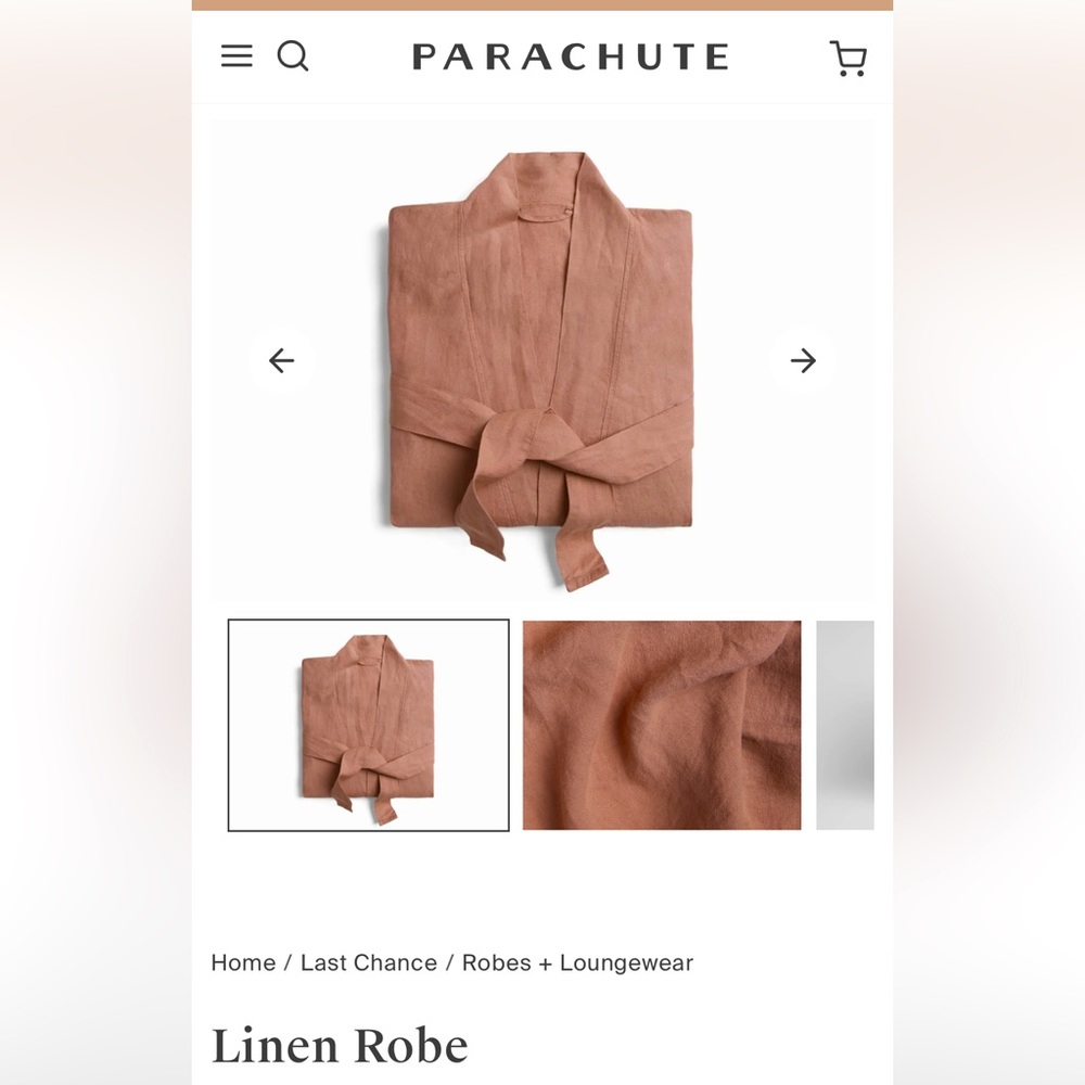Parachute Linen Robe L